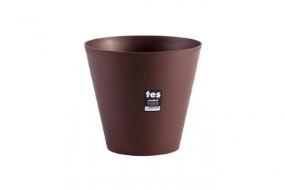 Plastiken pot de fleurs c&ocirc;ne tes - 26 cm - bronze PLA8412524118291