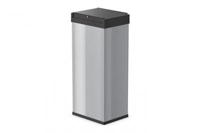 Hailo - Poubelle ordures m&eacute;nag&egrave;res 52 l argent - Big-Box Swing xl