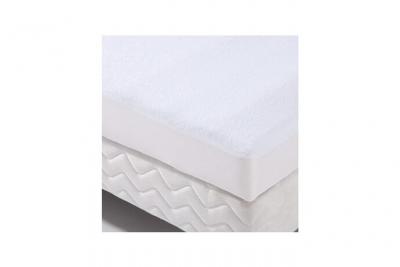 Protection literie housse imperm&eacute;able Transalese &eacute;ponge 100% coton 80x190 cm blanc