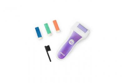 JOCCA 6286 R&acirc;pe &eacute;lectrique rotative pour les pieds Â– Blanc et Violet