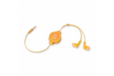 RETRAK Ecouteurs r&eacute;tractables EUAUDIOORNG - Orange - Compatible Windows