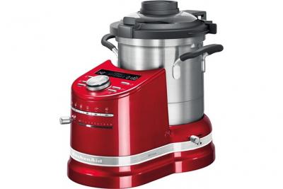 Kitchenaid robot cuiseur tout en un de 4,5L 1500W rouge empire argent