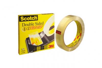 Ruban adh&eacute;sif double-face Scotch + 1rouleau 12mm x 22,8m