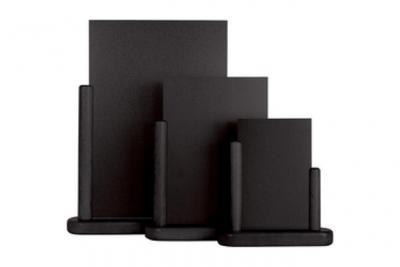 ardoise de table noir laqu&eacute; A4 