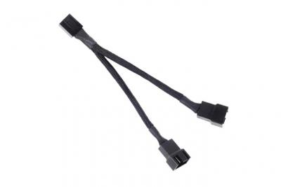 Silverstonetek silverstone sst-cpf01 cavo splitter 4-pin pwm, sleeved nero - 10cm