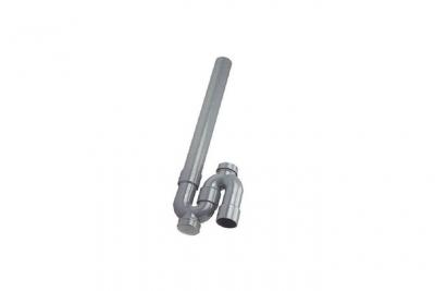 Siphon pour MAL/Diam 40 mm/Sortie Verticale 2 Bouchons de d&eacute;gorgement