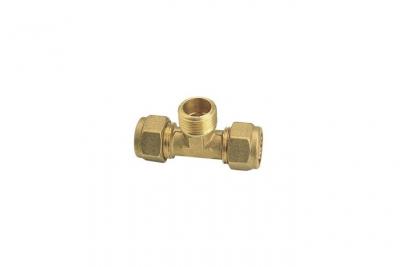 SOMATHERM Raccord &agrave; compression - T&eacute; m&acirc;le au centre 1/2"" - PER 10x12