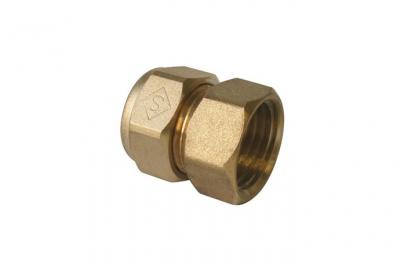 Raccord &agrave; compression - femelle 20/27 - per &Oslash;25 - chrome