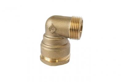 Raccord laiton coud&eacute; sumo pour tube pe &Oslash;20 mm - M&acirc;le 1/2 - brut