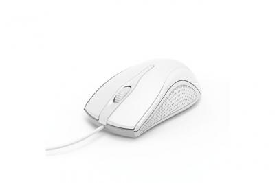 Hama MC-200 - Souris - optique - 3 boutons - filaire - USB - blanc 