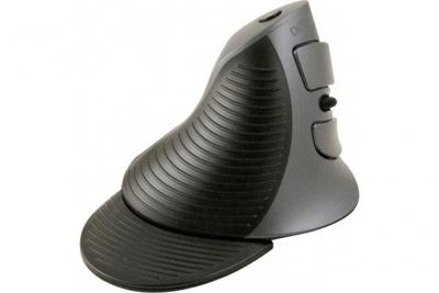 CONECTICPLUS Souris dordinateur verticale 5 boutons sans fil 2.4 Ghz noire