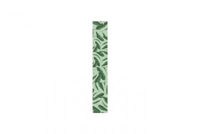 Sticker D&eacute;co Carrelage Feuilles De Bananier Vinyle 15x15 Cm Vert