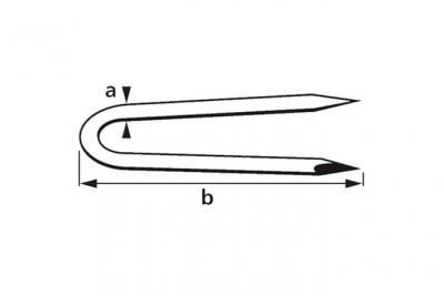 Suki - crampillon acier zingu&eacute; galvanis&eacute; &oslash; 2,5 x 25 mm BD-487747