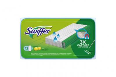 Swiffer swiffer wet lingettes nettoyantes, recharge, contenu: 12 noir