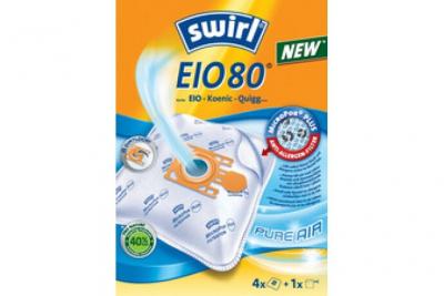 Swirl swirl sac d'aspirateur eio 80, avec filtre microporplus noir