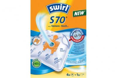 Swirl Lot de 4 sacs pour aspirateur et 1 filtre S 70 MP Plus AirSpace