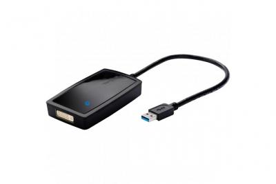 Multi Monitor Adapter - Adaptateur vid&eacute;o - USB type A m&acirc;le pour DVI-I femelle - noir