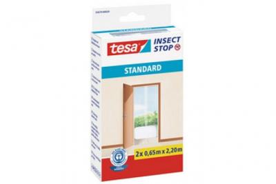 Pack de 2 moustiquaires ""Standard"" pour portes - blanc - 2,2 m x 0,65 m