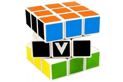 V-Cube 3 Cube Toy, WhiteMulticolor 
