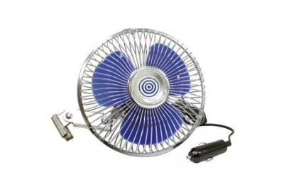 CARPOINT Ventilateur m&eacute;tal pivotant 12V &oslash;15.3cm 0570010