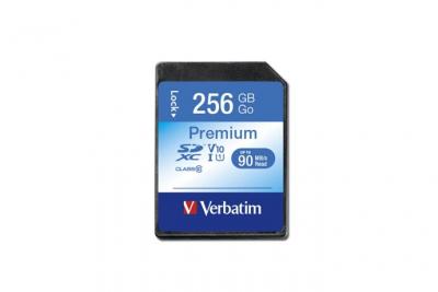 Carte Premium SDXC Verbatim Class 10/U1 - 256 Go