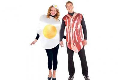Amscan costume humour bacon & egg - taille standard 844276-55