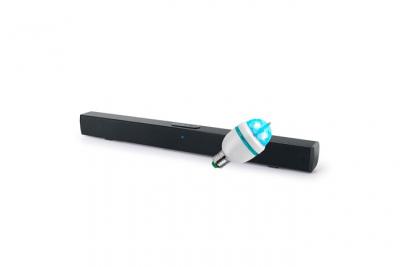 Barre de son Muse M-1520SBT, avec Bluetooth, AUX-IN, 50W noir, Ampoule DIAMS LED