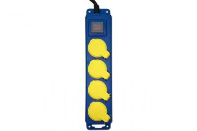 I-WATTS Bloc multiprise 4 prises + interrupteur avec clapets