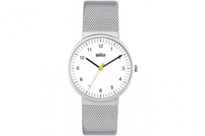 Braun - BN0031WHSLMHL - Montre - Quartz - Analogique - Femme - Bracelet - Acier Inoxydable - Argent
