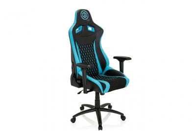 Chaise de Gaming / Chaise de bureau GAMEBREAKER SX 04 Tissu / Similicuir noir / turquoise