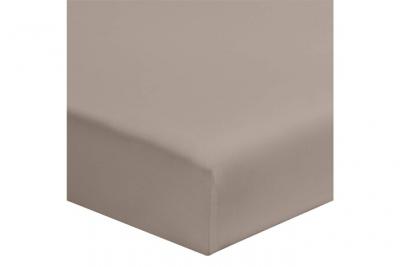 Terre de Nuit Drap housse percale lin bonnet 30 cm 120x200 cm