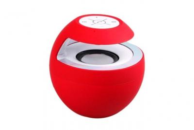 Enceinte Nomade Bluetooth Sans Fil Kit Main Libre LED USB Jack Universelle Rouge - YONIS
