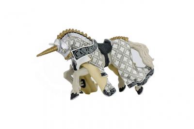 PAPO Figurine Cheval du Ma&icirc;tre des armes cimier licorne Pour Enfant 