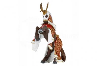 Papo - 39912 - Figurine - Cheval du Ma&icirc;tre des Armes Cimier Cerf