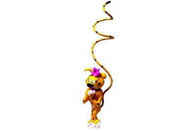 Plastoy Figure Marsupilami Marsupilamina Multicolore