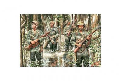 U.s. Marines In Jungle, Wwii Era - 1:35e - Master Box Ltd. 