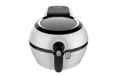friteuse &eacute;lectrique de 1,2KG avec 9 r&eacute;glages 1350W blanc noir 