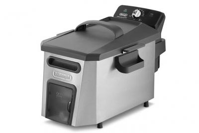 Delonghi friteuse &eacute;lectrique de 1kg avec thermostat ajustable 3200W gris noir