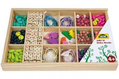 Lena ensemble de perles en bois pour l'artisanat filles 405-pi&egrave;ce