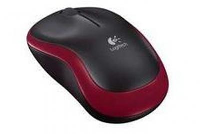 Logitech LGT-M185R Souris sans-fil 2.4 GHz r&eacute;cepteur sans-fil USB rouge 
