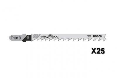 Bosch 25 Kit De Lames De Scie Sauteuse Pour Bois T101d - Bosch