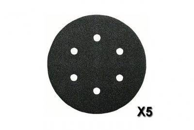 Bosch Accessories 2608605124 Disque abrasif 5 pi&egrave;ces 150 mm Grain 80