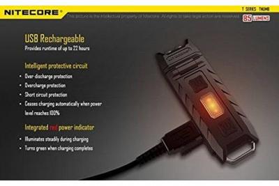 Lampe de poche LED porte-cl&eacute;s Nitecore THUMB