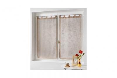 Paire voilage haltona - noisette / 2 x 60 x 160