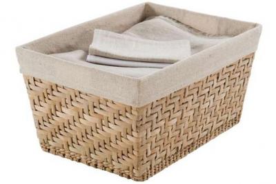 Compactor Panier de rangement Beige 38.5 x 28.5 x H.20.5 cm