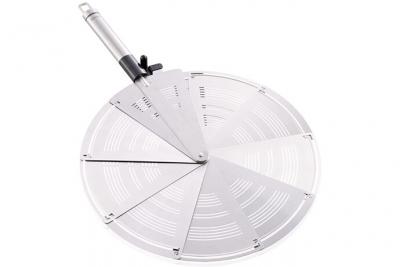 Pare-&eacute;claboussure pliable acier inoxydable gris 03090