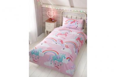 Ma petite licorne simple housse de couette et taie d'oreiller