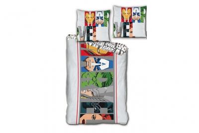 Avengers - Parure de lit Enfant Marvel - Housse de Couette Gar&ccedil;on