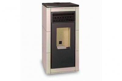ESCALOR Po&ecirc;le &agrave; granul&eacute;s ISABELLA 10kW blanc A+ Conforlux