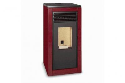 ESCALOR Po&ecirc;le &agrave; granul&eacute;s ISABELLA 10kW rouge A+ Conforlux